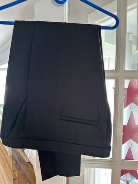 Liverpool Classic Black ribbed Pinstripe Dress Pants size 14